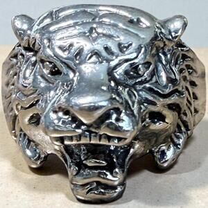 Stainless Steel Tiger Ring
